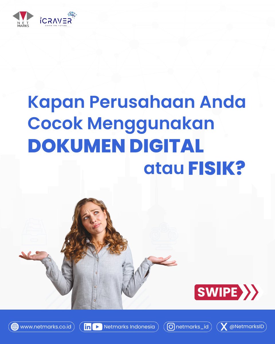 NetmarksID's tweet image. Yuk, simak konten ini untuk tahu kapan waktu yang tepat menggunakan DMS atau tetap mengandalkan dokumen fisik📂💻

Konsultasikan kebutuhan IT kamu bersama kami,
Hubungi kami di DM atau e-mail:
marketing@netmarks.co.id

#DocumentManagementSystems #DMS #DokumenDigital #ITSolutions