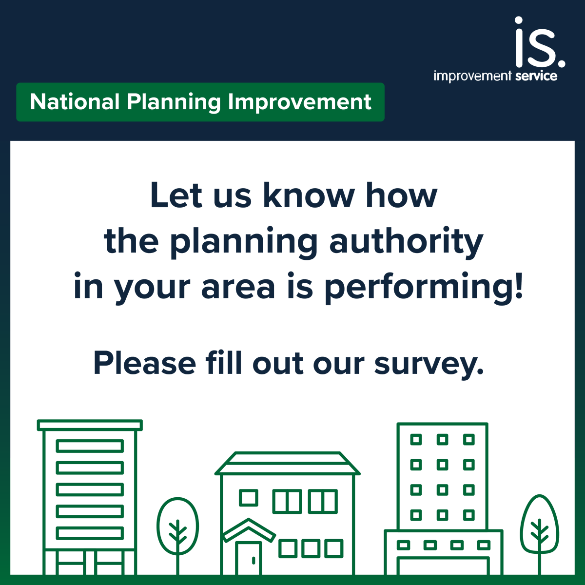 ⏰Still time to complete the National Planning Improvement Survey which closes on 8th December. Anyone who has interacted with a #planning authority in the last year can complete the survey - find out more in the new blog from Susan Rintoul. 

improvementservice.org.uk/insights/2024/…