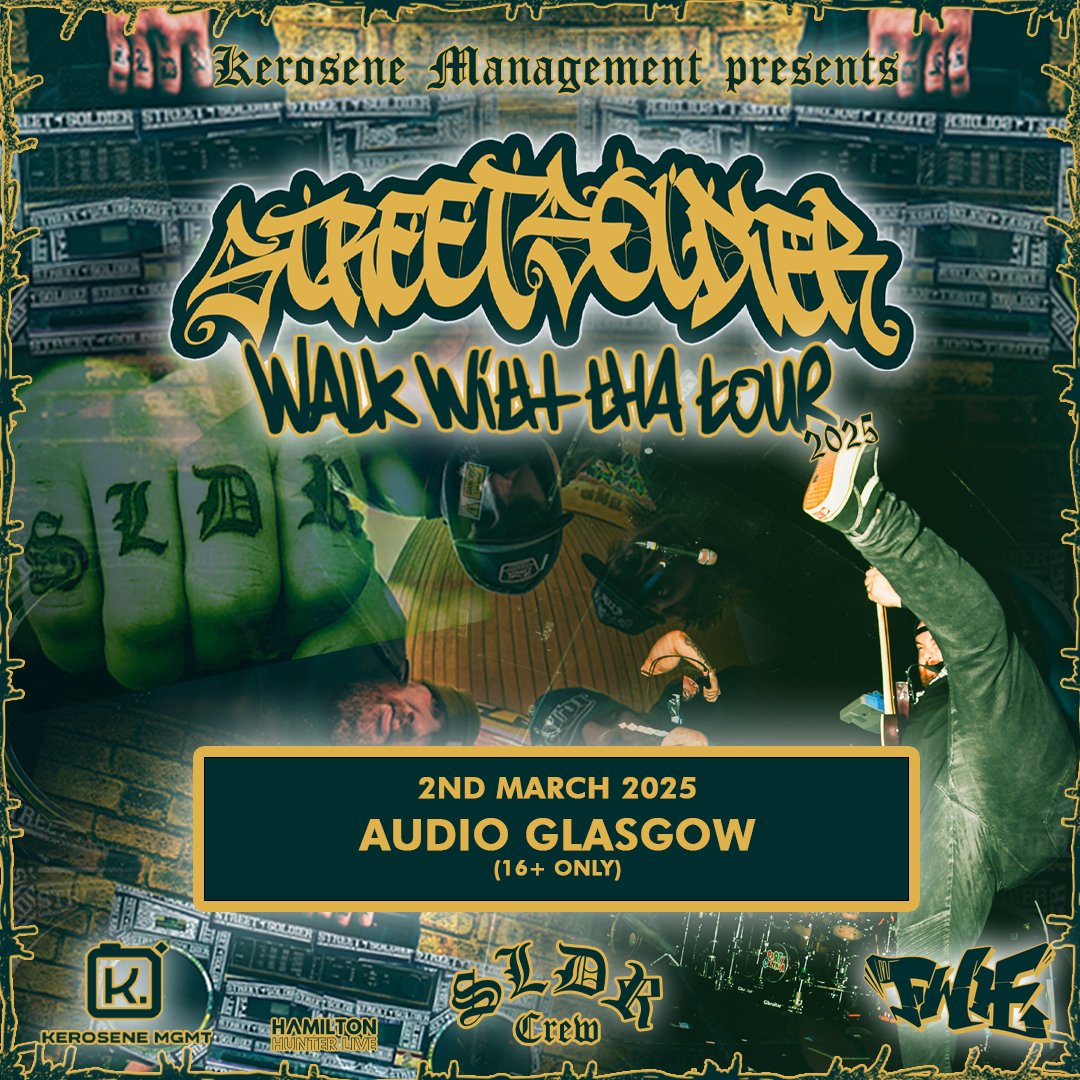 Hamilton Hunter Live (@hhlscotland) on Twitter photo π¨ ππ¨π¦π§ ππ‘π‘π’π¨π‘πππ -> UK hardcore outfit, Street Soldier return to Glasgow! The four-piece will be debuting material their new EP, 'Walk With Tha Talk'
<a href="/scottishmetal/">Scottish Metal Gigs</a>
<a href="/ticketsscotland/">Tickets Scotland</a>
<a href="/whatsonglasgow/">What's On Glasgow</a> π¨ ππ¨π¦π§ ππ‘π‘π’π¨π‘πππ -> UK hardcore outfit, Street Soldier return to Glasgow! The four-piece will be debuting material their new EP, 'Walk With Tha Talk'
<a href="/scottishmetal/">Scottish Metal Gigs</a>
<a href="/ticketsscotland/">Tickets Scotland</a>
<a href="/whatsonglasgow/">What's On Glasgow</a>