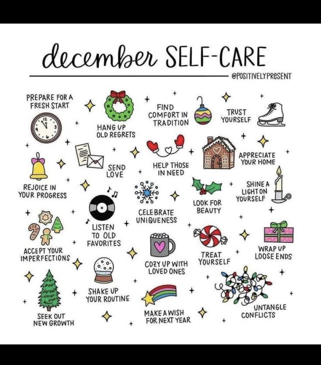 December self care matters 🙌🌲❤️