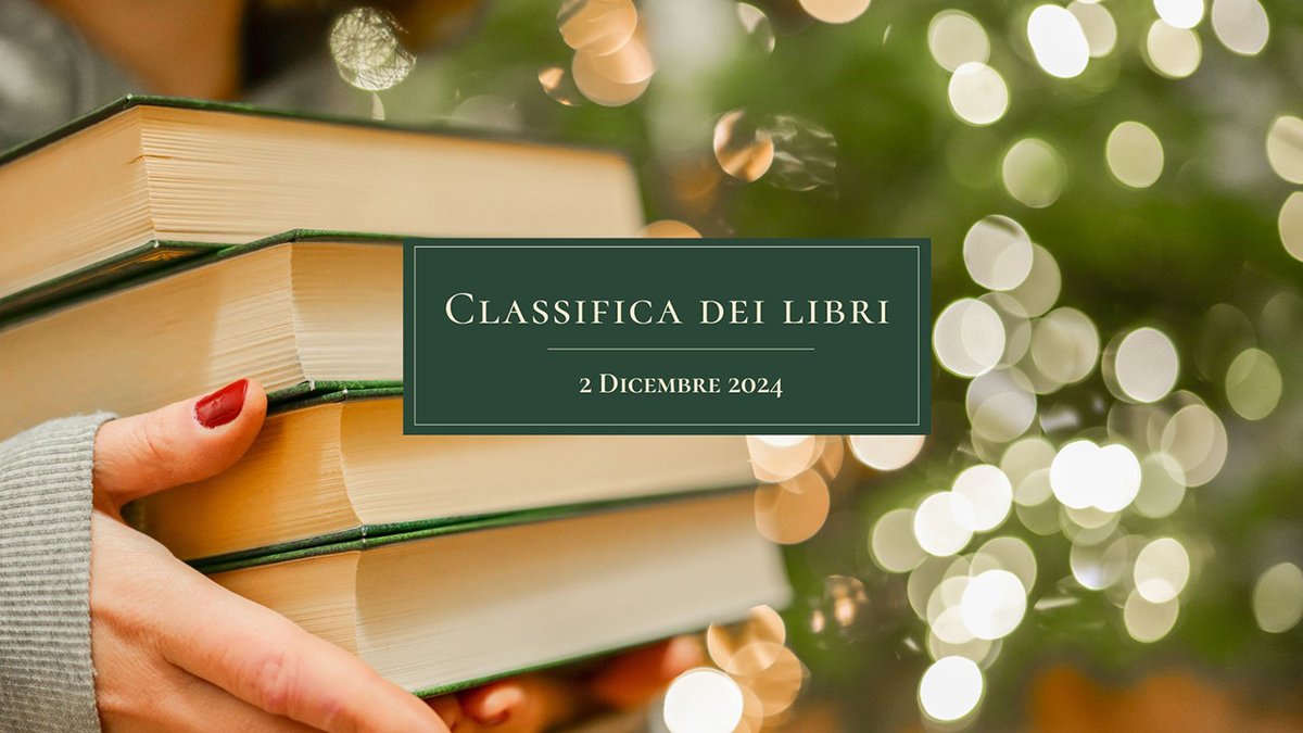 Buona settimana a tutti con la classifica dei libri più venduti che si presenta con quattro nuove entrate.

pausacaffeblog.it/wp/2024/12/la-…
#libri #leggere #letture #classifica #classifiche #classificalibri #classificadeilibri #librimania #librichepassione #booklover #booklover
