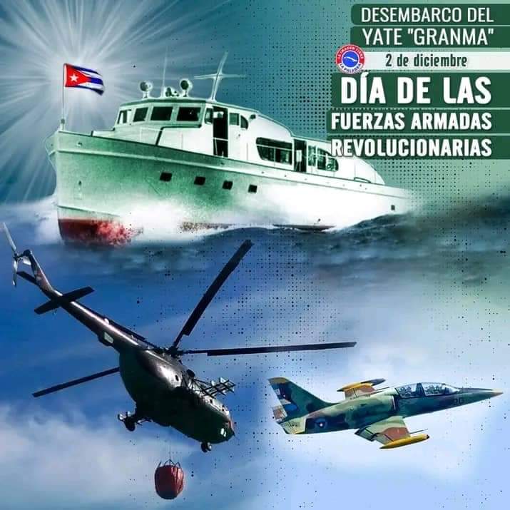 👉Muchas felicidades a nuestros, soldados, oficiales y trabajadores de nuestras gloriosas Fuerzas Armadas Revolucionarias (FAR) en su aniversario.⛵ #CubaViveEnSuHistoría #MatancerosEnVictoria