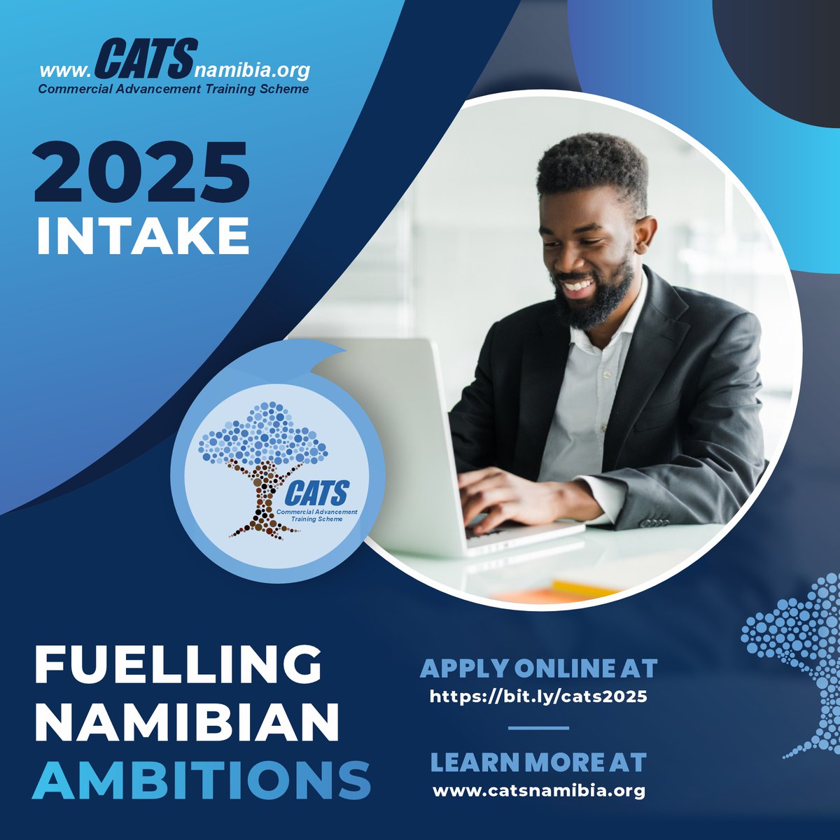 CATSNamibia12's tweet photo. Start your CATS journey in 2025! 🎓 Our program empowers school leavers to advance their skills and thrive in the business world. Apply now and join a community of future leaders! 

🔗: https://t.co/vMRzVFDTNQ 

#CATS #CATS2025 #ApplyNow https://t.co/PCKqeT1jAz