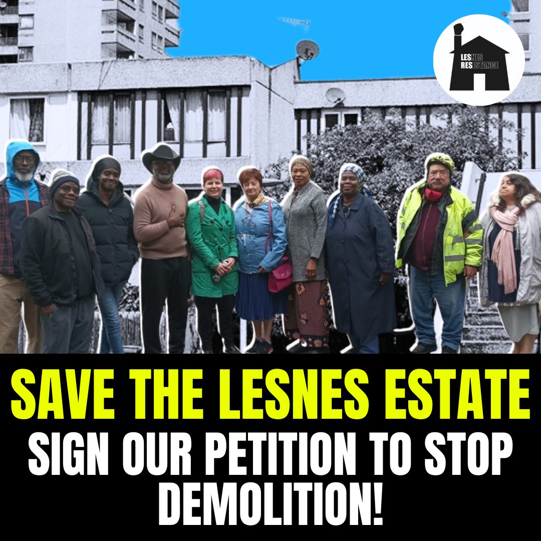 📢 Lesnes Residents need you! 📢

Please sign and share our petition to stop Peabody’s cruel and greed driven demolition of the Lesnes Estate and save homes!
 
chng.it/2V5xwqdyTJ

#thamesmead #lesnesestate