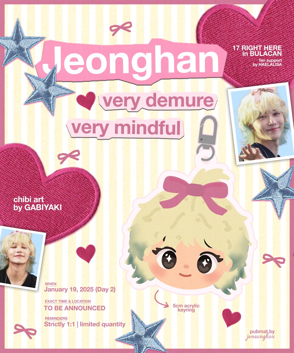 HAELALISA's tweet image. 𝙫𝙚𝙧𝙮 𝙙𝙚𝙢𝙪𝙧𝙚, 𝙫𝙚𝙧𝙮 𝙢𝙞𝙣𝙙𝙛𝙪𝙡 ⋆˚𝜗𝜚˚⋆
jeonghan keyring fan support
by: 𝘏𝘈𝘌𝘓𝘈𝘓𝘐𝘚𝘈 / 𝘧𝘳𝘰𝘮𝘫𝘸𝘸

① follow • retweet • like
② for day 2 attendees only 
③ check other details below!