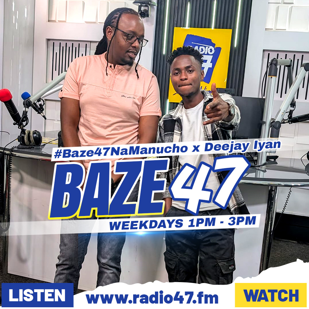 Karibu ndani ya #Baze47NaManucho kuanzia 1pm-3pm. Unasikiliza ukiwa wapi? #HapaNdipo