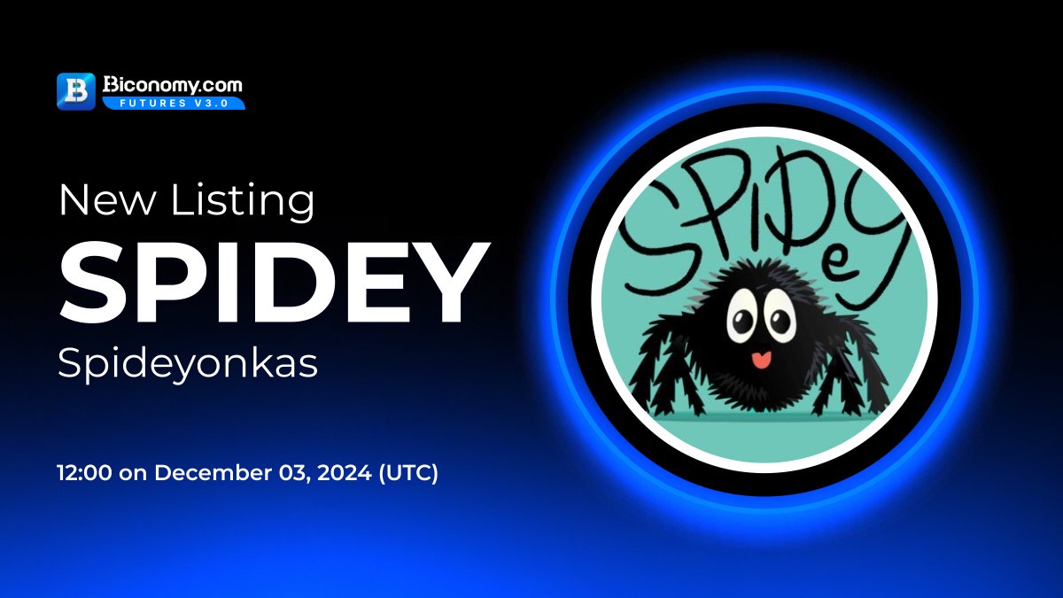 🚀NEW LISTING🔥 $SPIDEY

#Biconomy will list <a href="/spideyonkas/">SPIDEY</a> and open the #SPIDEY / #USDT trading pair at 12:00 on December 03, 2024 (UTC)🔥

🗓️Open deposit and withdrawal time: 10:00 on December 03, 2024 (UTC)

About #Spideyonkas：
"Most tokens will be sold in small batches
