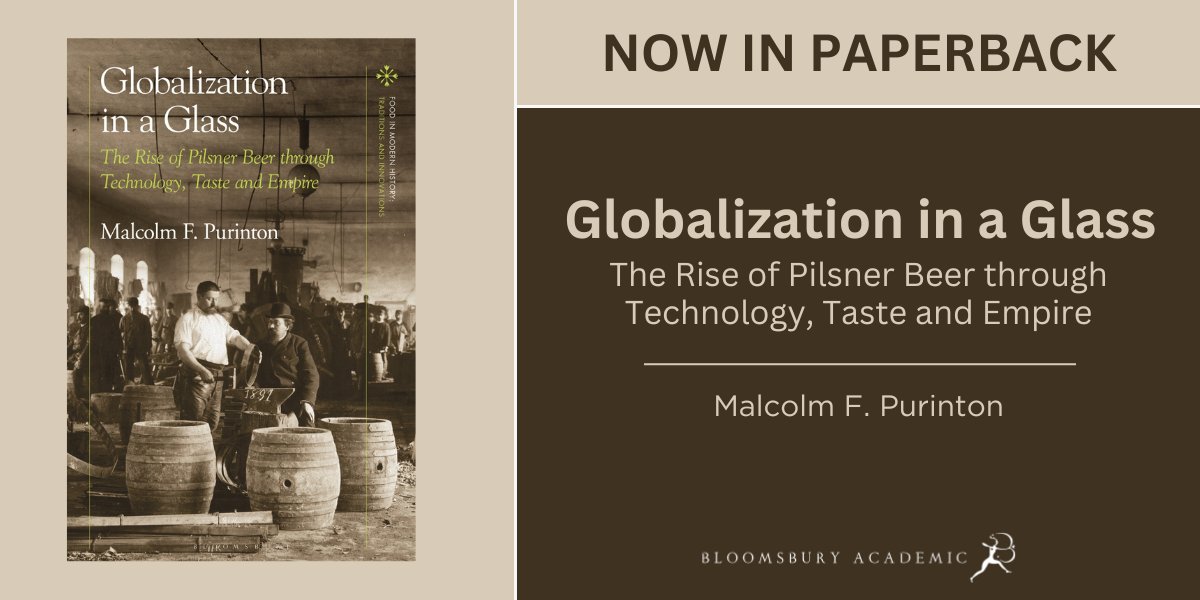 Now in paperback - Globalization in a Glass by <a href="/beer_historian/">Malcolm F. Purinton</a> is an exploration into the global spread of Pilsner beer, analysing new technological &amp; scientific innovations, business strategies &amp; the changing tastes of metropolitan &amp; colonial consumers. bit.ly/3zOfTVq