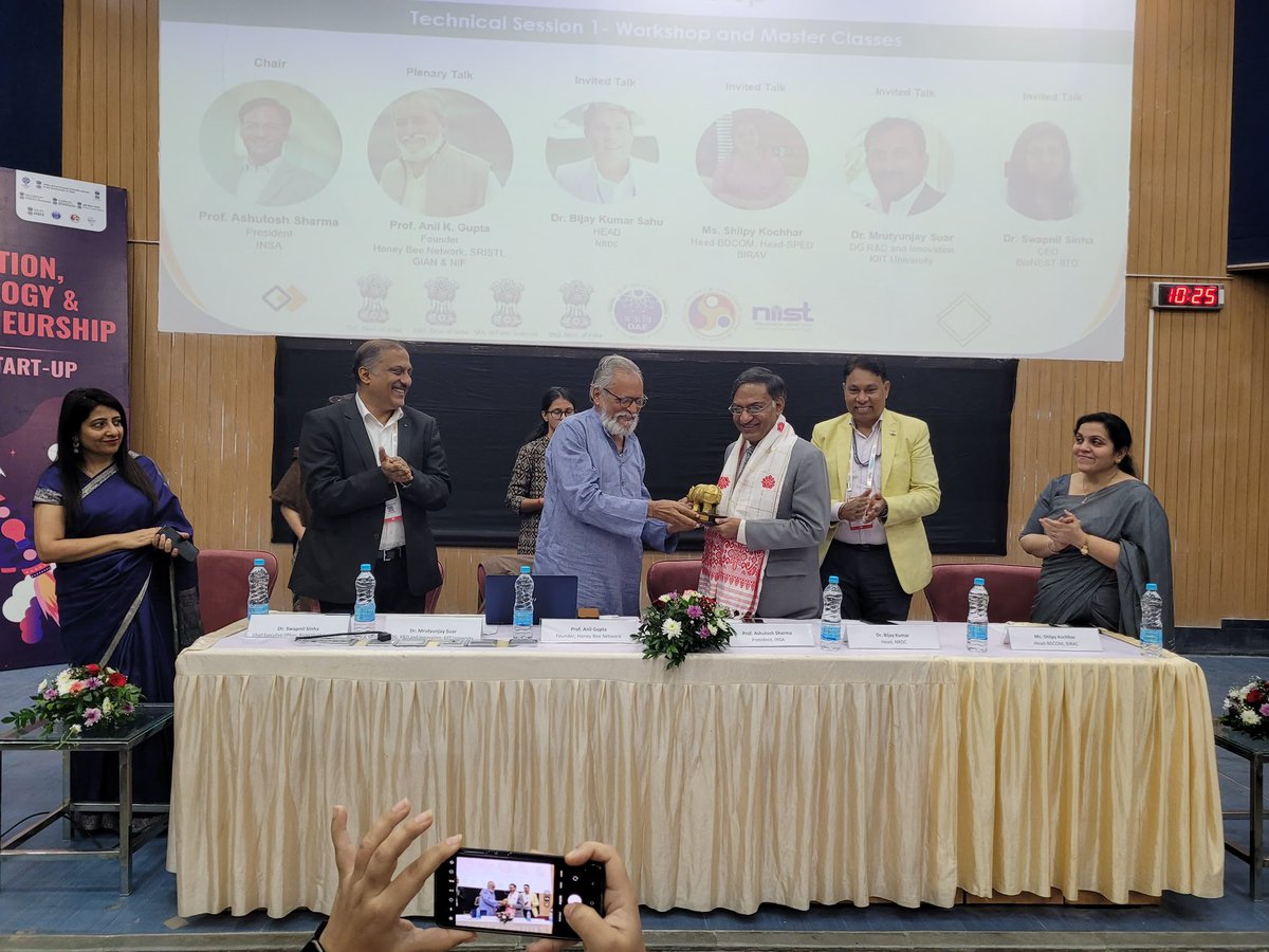 Glimpses of opening session of theme ‘Start up’ <a href="/IISF_2024/">IISF 2024</a> . Inaugural address by <a href="/rajesh_gokhale/">Rajesh Gokhale</a> followed by key note address by Prof <a href="/Ashutos61/">Ashutosh Sharma</a> . Technical sessions involved speakers from <a href="/BIRAC_2012/">DBT-BIRAC</a> , <a href="/NRDCIndia1953/">National Research Development Corporation (NRDC)</a> <a href="/KIIT_TBI/">KIIT-TBI</a>