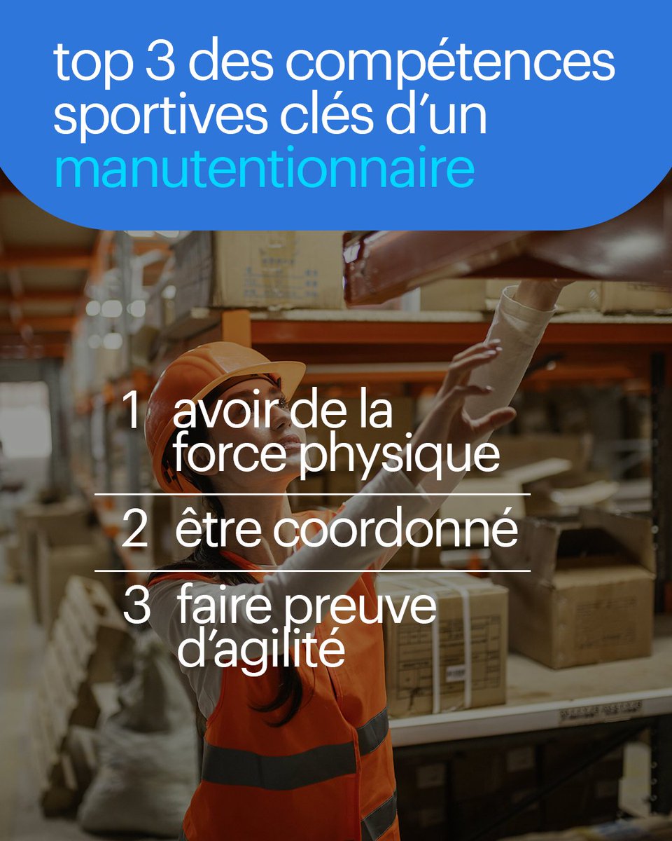 Pour un manutentionnaire, l'entrepôt, c'est comme une salle de crossfit géante ! Sauf qu’ici, les haltères sont remplacées par des cartons de marchandises🏋️📦

Chaque jour, il faut faire preuve de force, d'endurance et d'agilité pour tenir le rythme !