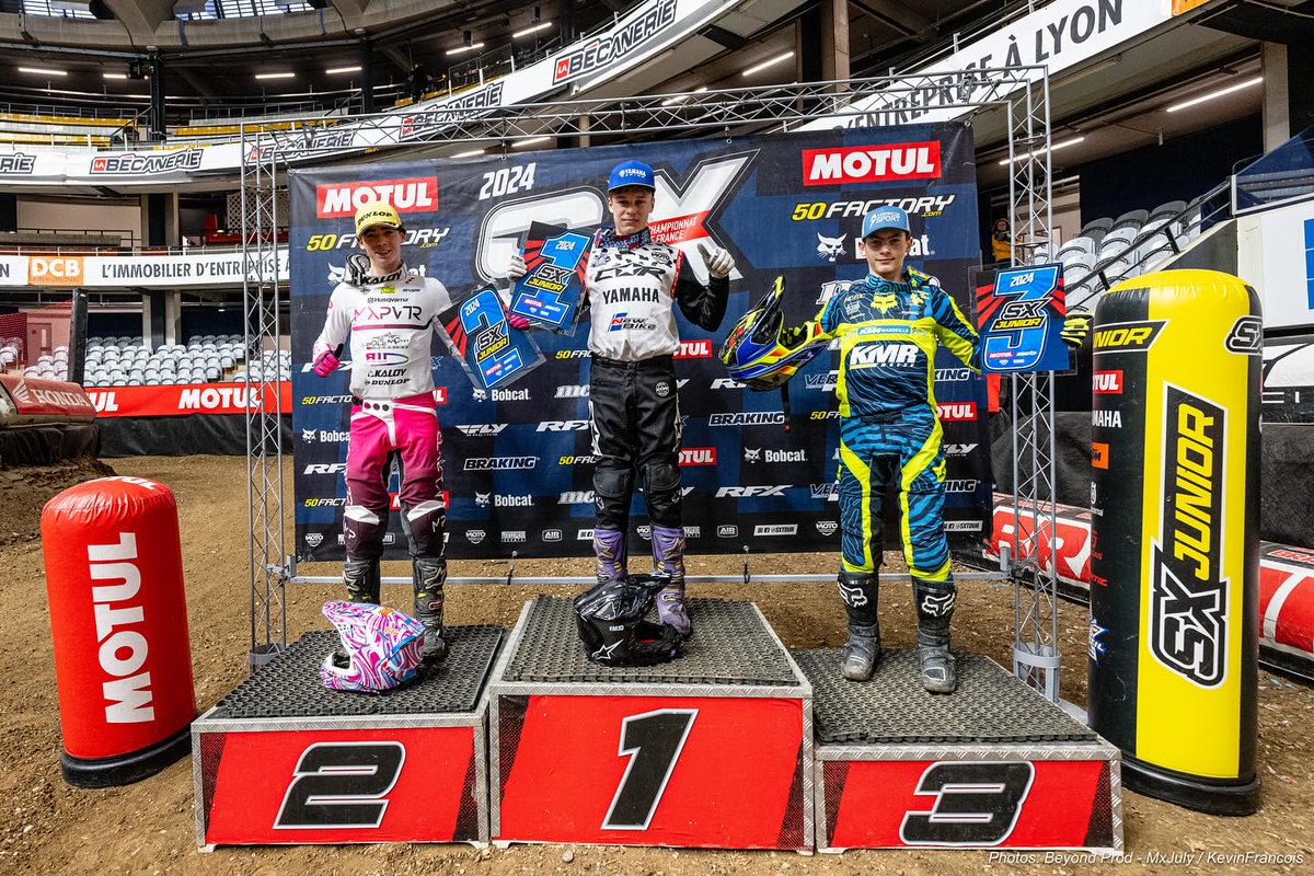 #SXTour - Championnat de France Supercross 2024 #Lyon-69 (8/9) : Nouveau triomphe à Lyon pour #GregAranda - SX1 et #MaximeDesprey - SX2
➡️urls.fr/9aF5jw
#ffmoto #SX