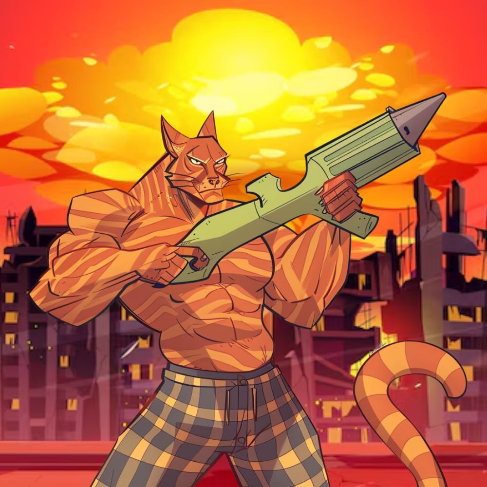 I don't do push-ups, I do rocket-ups.

$CATGUY #Roscoe