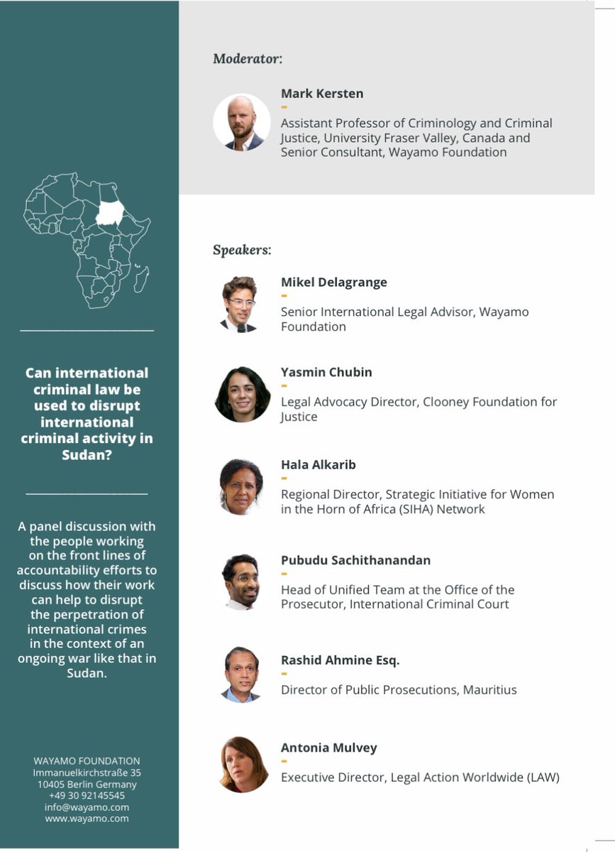 Keep calm, read the Prosecutor’s report afterwards, and please join us this Wednesday at 1:15PM on the slidelines of #ASP23 for this <a href="/WayamoFound/">Wayamo Foundation</a> event, Disrupting International Crimes in #Sudan: Views from the Front Lines.