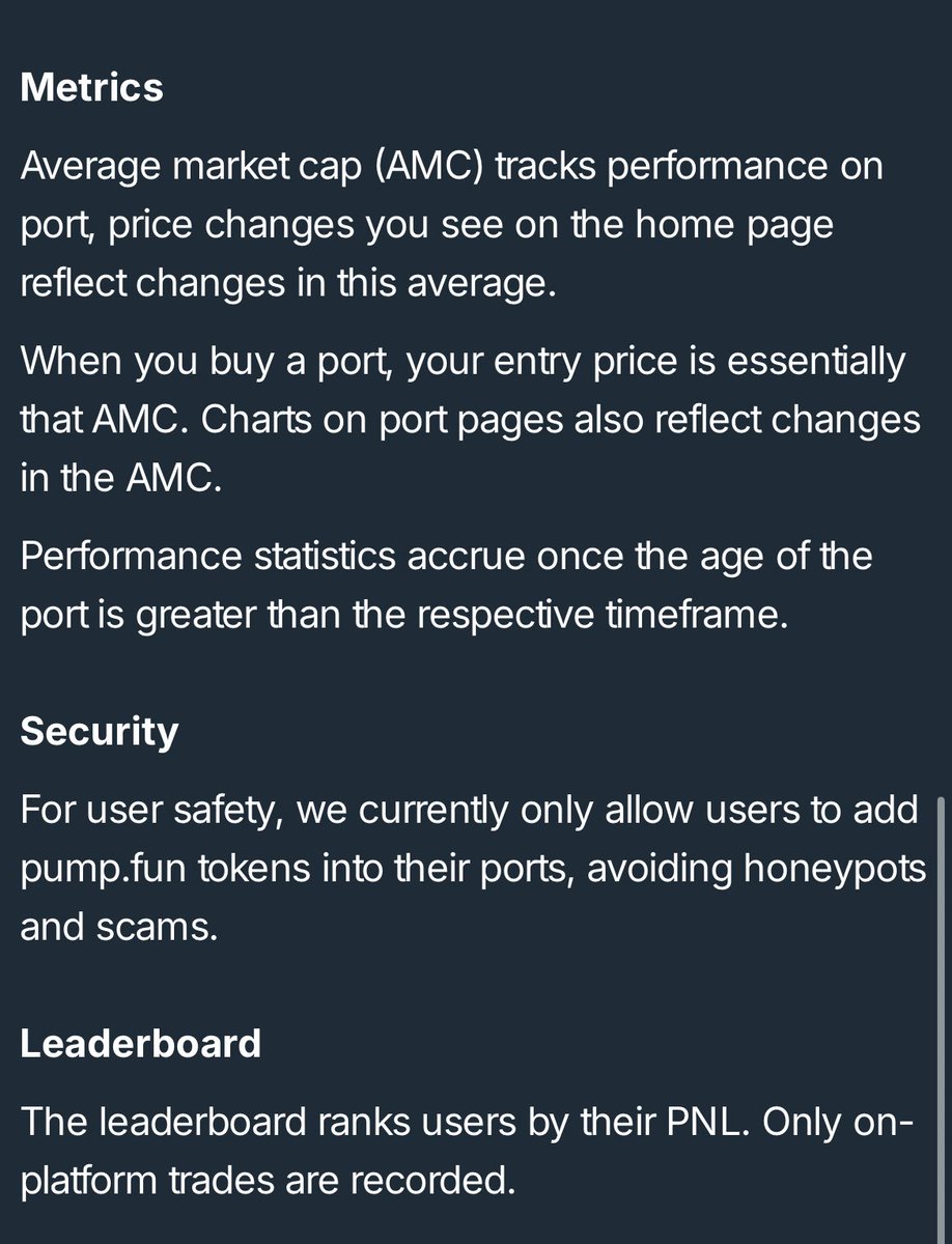 Just tried $PORT on my phone and I am pretty impressed with how it works

Consider $PORT your Meme coin Index while earning Fees 💰

I think Pump Fun may of missed a trick with this one ✍️

I think we reprice to $50 / $100 soon 🧠

@portdotfun
