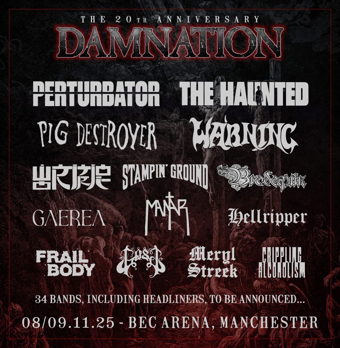 Our first 14 special guests to our 20th birthday bash.

damnationfestival.co.uk/tickets