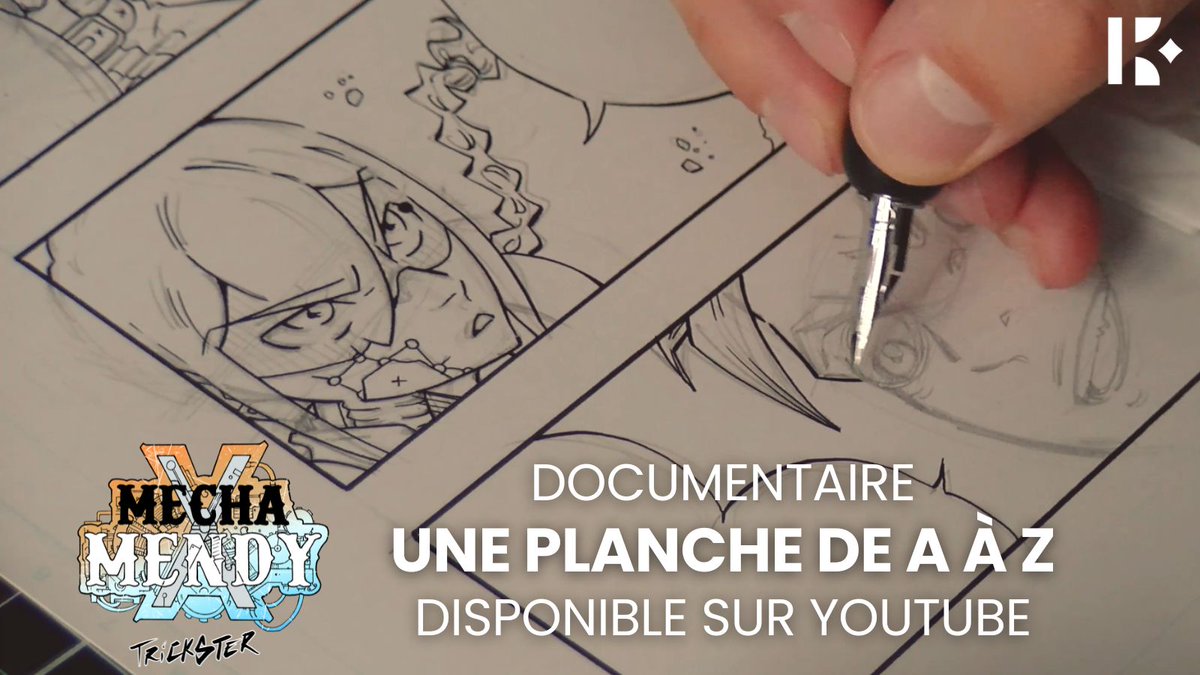 UNE PLANCHE DE A À Z
Pour fêter le premier anniversaire de notre série MechaXMendy, nous sommes fiers de vous présenter ce documentaire qui suit <a href="/MangaTrickster/">Trickster - Tome 02 : 90%</a> pendant la création de son manga :
youtu.be/2vYAl0LEU0I