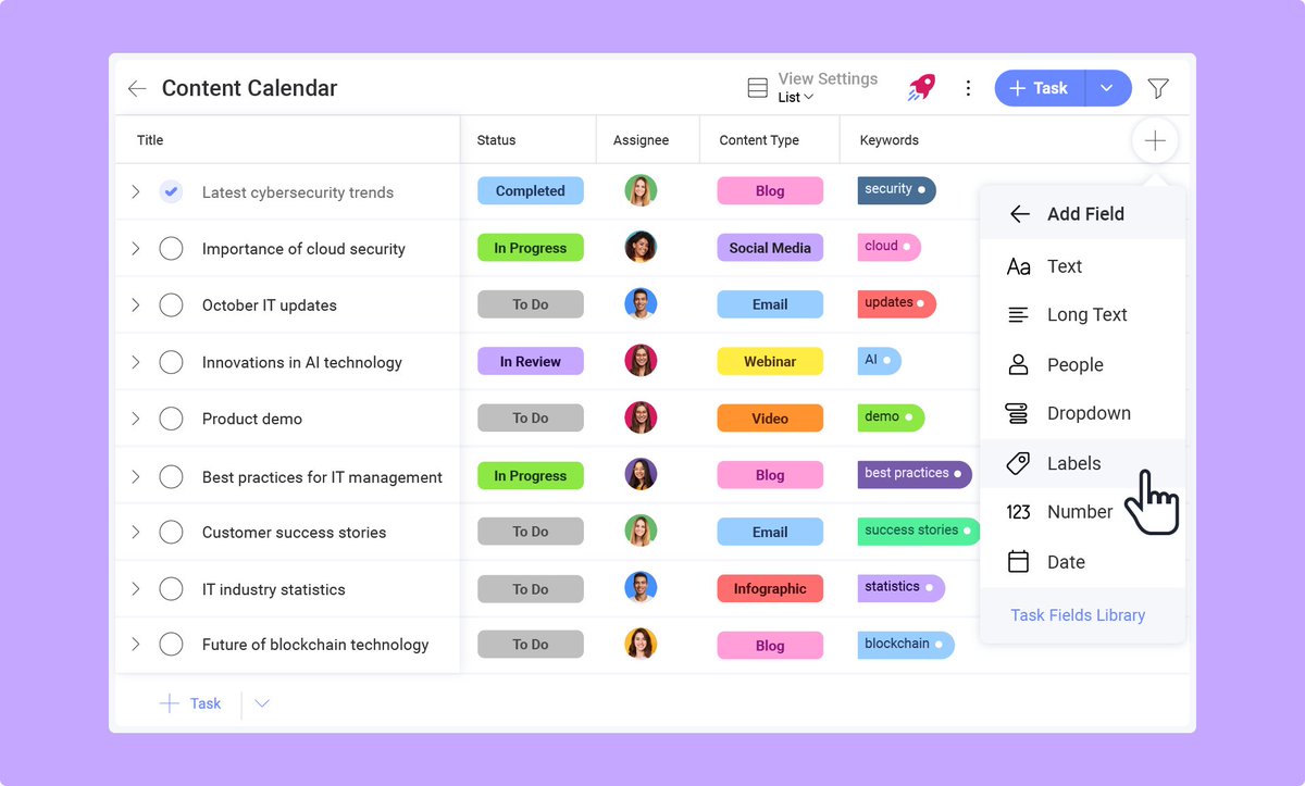 Boost your productivity using Slingshot's Custom Fields! ⚡️ 
Tailor your task tracking to match what your team needs. Check out how it keeps you on course.

slingshotapp.io/product-tour/p…

#myslingshotapp