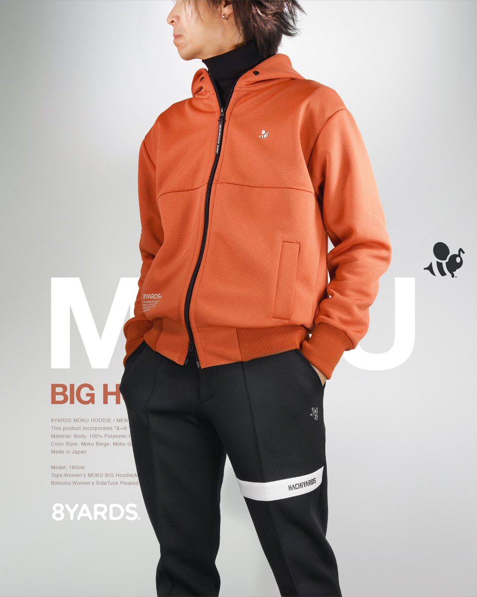 8YARDS MOKU BIG HOODIE 【公式通販】