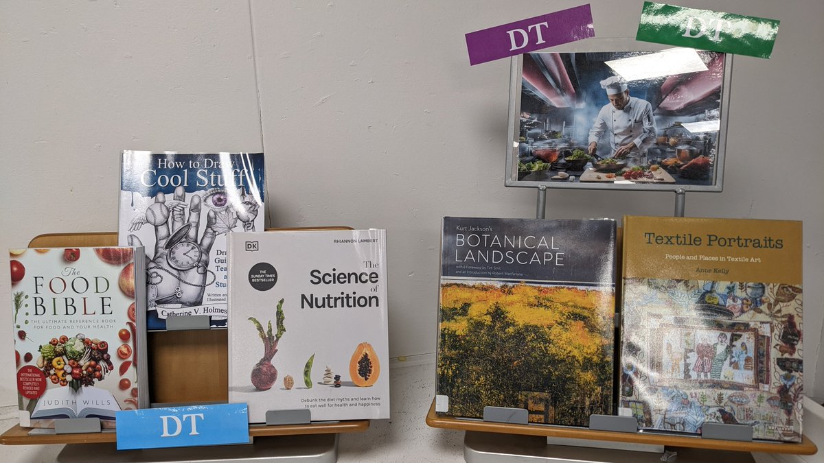 RHS Library (@rhslibrary1) on Twitter photo Come to the library and explore our Design Technology Display this week. Learn to draw 🎨🖌️ and be inspired to cook 👨🍳 with our new DT books. <a href="/RastrickHigh/">Rastrick High School</a> Come to the library and explore our Design Technology Display this week. Learn to draw 🎨🖌️ and be inspired to cook 👨🍳 with our new DT books. <a href="/RastrickHigh/">Rastrick High School</a>