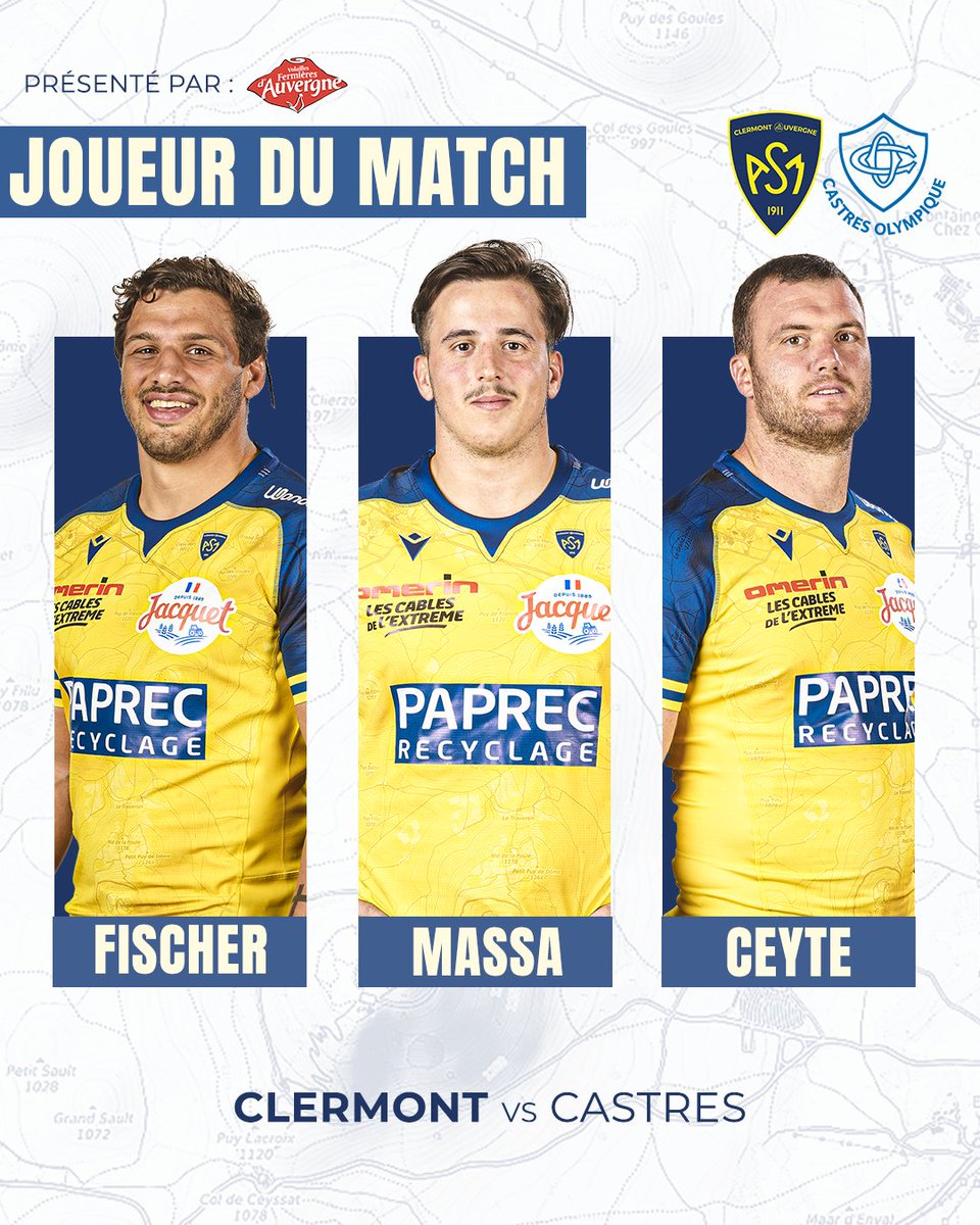 Votez pour le joueur du match #ASMCO avec les <a href="/VolaillesAuv/">Volailles Fermières d’Auvergne 🐔</a> 🔥👇