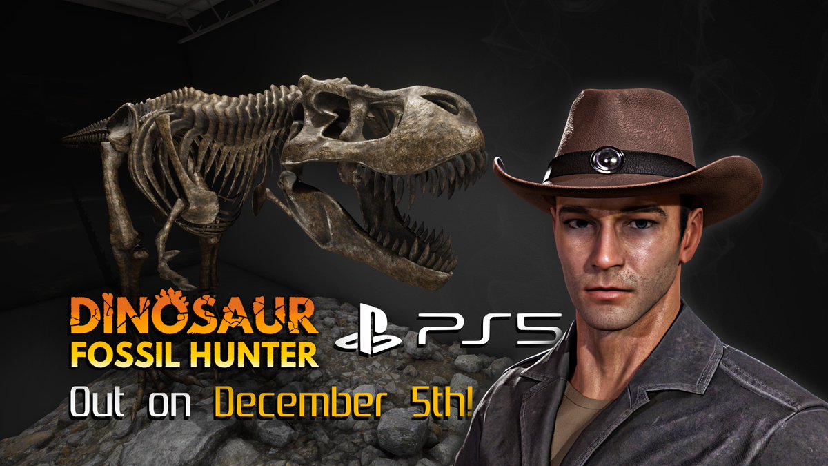 Mark your calendars and prepare your shovels - Dinosaur Fossil Hunter is arriving on PS5 on December 5th! 🎮✨

Who's ready to uncover the mysteries of prehistory? Let us know in the comments! 💬👀

#PS5 #Playstation #Sony #Comingsoon #Dinosaurs #Prehistory #Paleontology