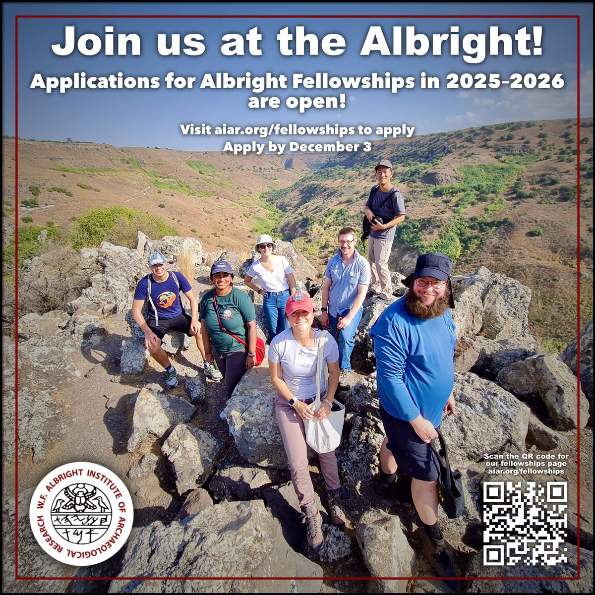 Just a reminder, applications for 2025–2026 fellowships are due on Dec 3 at 11:59 EST.  Don't forget to submit! aiar.org/fellowships