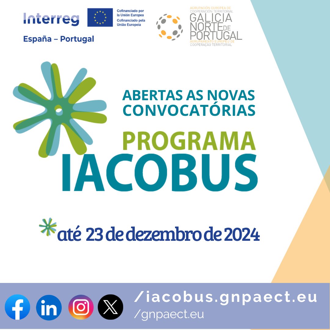 unipvc's tweet photo. 📢 🎓Até 23 de dezembro, estão abertas as candidaturas às Convocatórias do Programa #IACOBUS 2024-2025. @GNPAECT
📌 Modalidades:
🔬 Estadias de #Investigacao
🖋️ Publicações Científicas (#Papers)
💡 #Patentes
Descobre mais detalhes aqui! 👉 https://t.co/gy0d14dtbX https://t.co/l2BWe1vj5z