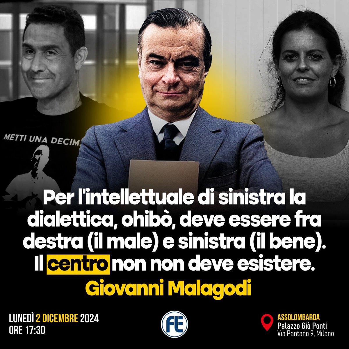 Fondazione Luigi Einaudi (@fleinaudi) on Twitter photo Invece esiste... eccome se esiste!
Vi aspettiamo questo pomeriggio nella sede milanese di <a href="/Assolombarda/">Assolombarda</a> per ricordare Giovanni #Malagodi. L'evento sarà trasmesso in diretta su tutte le nostre pagine social. Voi però non mancate, vi aspettiamo 😉 Invece esiste... eccome se esiste!
Vi aspettiamo questo pomeriggio nella sede milanese di <a href="/Assolombarda/">Assolombarda</a> per ricordare Giovanni #Malagodi. L'evento sarà trasmesso in diretta su tutte le nostre pagine social. Voi però non mancate, vi aspettiamo 😉