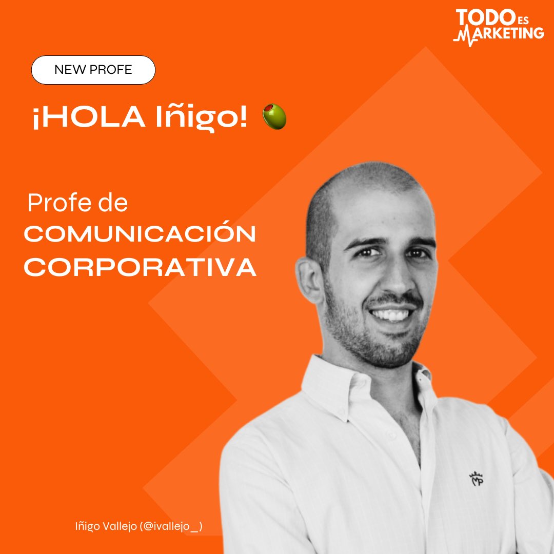 ¡ATENCIÓN NUEVO PROFESOR! 🎓 

<a href="/ivallejo_/">Iñigo Vallejo</a> se une a nosotros como nuevo profe del curso de TEM (aunque ya tenemos una TEM Talk suya, pero nos dejó con ganas de más).

¡Bienvenido Iñigo, y mil gracias por querer formar parte de toda esta movida!