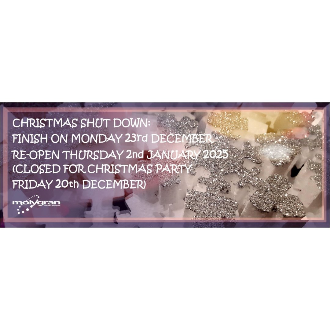 ❄️🎅 We are 3 weeks away from our last working day of 2024! 🎅❄️
We will close for Christmas on Monday 23rd December-  please note that our last delivery date will be Wednesday 18th December. 
We will also be closed for the day on Friday 20th December for our Christmas Party 🕺