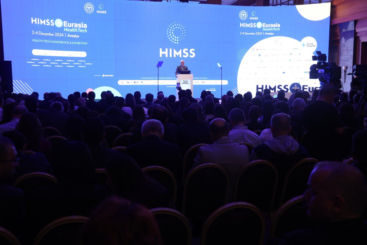 saglikbakanligi's tweet photo. “Yeni bir şey söyleyeceğim, yeni bir şey üreteceğim diyen arkadaşlarımızın arkasında duracağız.”

Sağlık Bakanımız Prof. Dr. Kemal Memişoğlu, HIMSS Eurasia 2024 Sağlık Bilişimi ve Teknolojileri Eğitimi, Konferansı ve Fuarı’nda açılış konuşması yaptı. https://t.co/ZReY5GYc4E