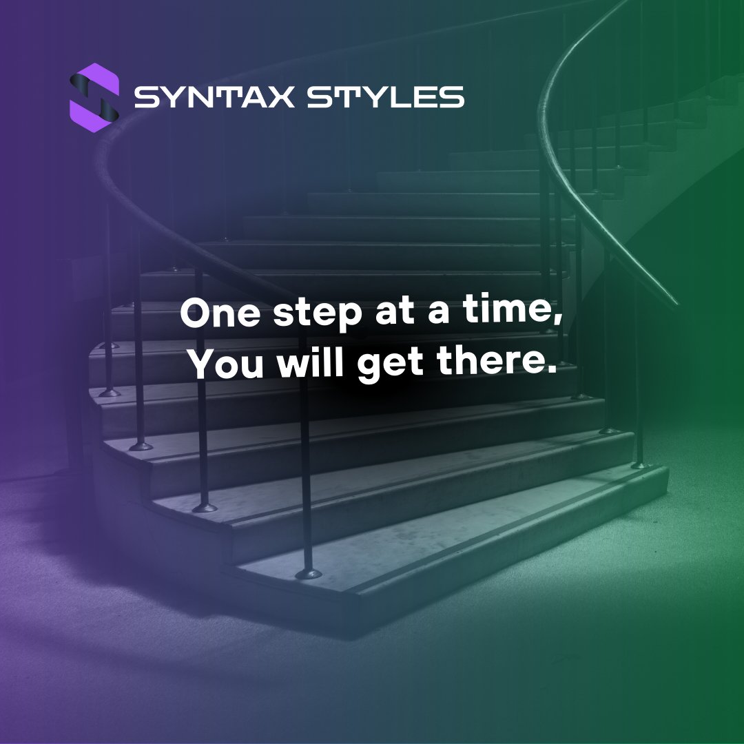 academy_syntax's tweet image. 🌟 One step at a time, you’ll reach the climb.
💪 Keep the faith, your efforts will shine.
⏳ Every journey has its pace to steer.
✨ Stay consistent, you’ll surely get there!
#SyntaxStylesAcademy
#Motivation
#KeepGoing
#OneStepAtATime 🚀