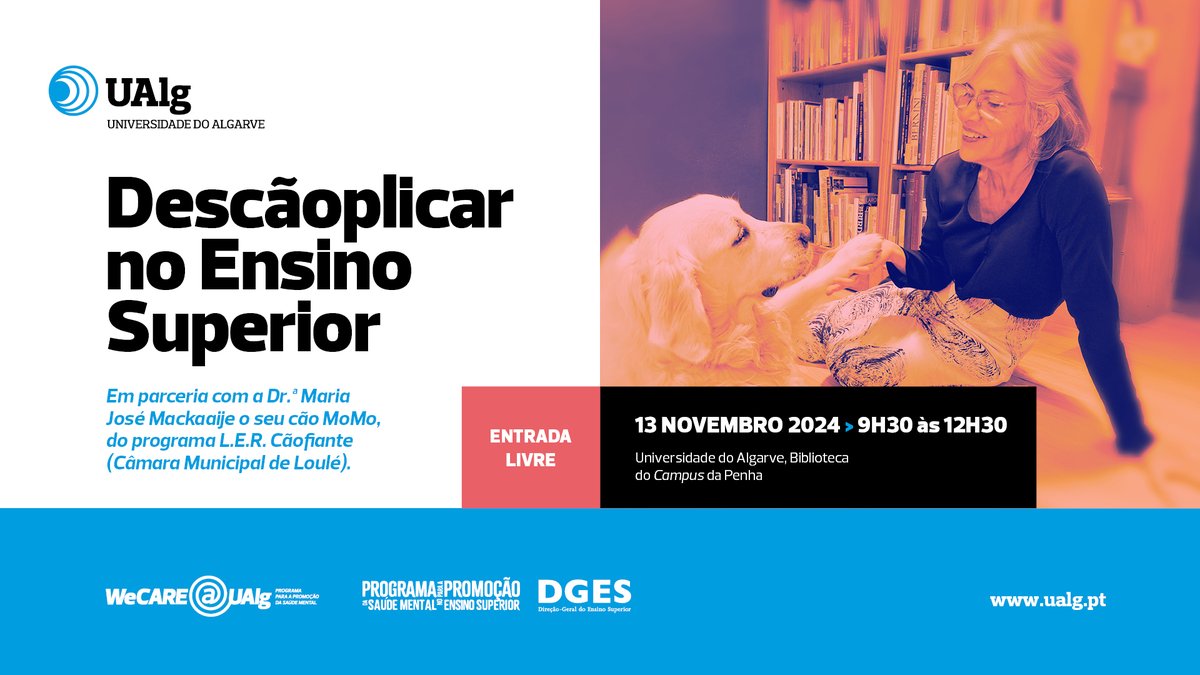 Universidade Algarve (@ualg) on Twitter photo "Descãoplicar no Ensino Superior"
🗓️5 de dezembro
⏰9h30 - 12h30
📍Biblioteca António Rosa Mendes do Campus da Penha
A entrada é gratuita, sem inscrição.
#UAlg #UniversidadedoAlgarve #wecareualg <a href="/dges_pt/">DGES - Direção Geral do Ensino Superior</a> "Descãoplicar no Ensino Superior"
🗓️5 de dezembro
⏰9h30 - 12h30
📍Biblioteca António Rosa Mendes do Campus da Penha
A entrada é gratuita, sem inscrição.
#UAlg #UniversidadedoAlgarve #wecareualg <a href="/dges_pt/">DGES - Direção Geral do Ensino Superior</a>