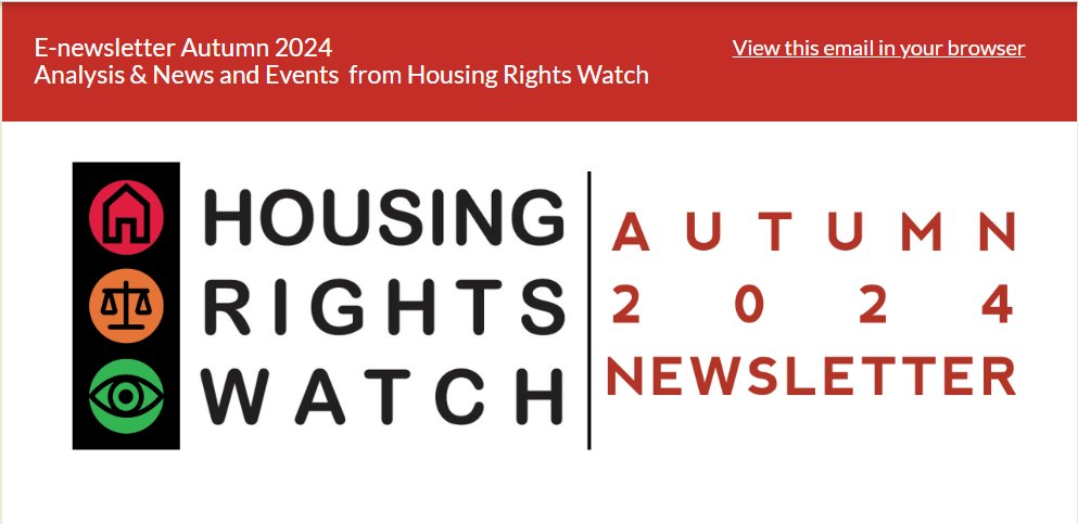 Housing Rights Watch (@rightohousing) on Twitter photo Our Autumn 2024 newsletter is out! This time with two articles on the criminalisation of homelessness by <a href="/SarahGanty/">Sarah Ganty</a>, previously in <a href="/StrasbourgObse1/">Strasbourg Observers</a>, on Dian v #Denmark and by <a href="/EricTars/">Eric Tars</a>, <a href="/homeless_law/">National Homelessness Law Center</a>, on Johnson v City of Grant, #USA. Enjoy the reading! bit.ly/3OGQcJT Our Autumn 2024 newsletter is out! This time with two articles on the criminalisation of homelessness by <a href="/SarahGanty/">Sarah Ganty</a>, previously in <a href="/StrasbourgObse1/">Strasbourg Observers</a>, on Dian v #Denmark and by <a href="/EricTars/">Eric Tars</a>, <a href="/homeless_law/">National Homelessness Law Center</a>, on Johnson v City of Grant, #USA. Enjoy the reading! bit.ly/3OGQcJT
