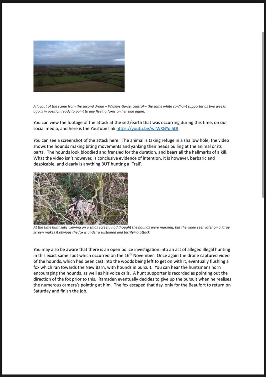 WiltsHuntSabs's tweet photo. We have wrote to the Duke of Beaufort requesting he reimburses the cost of our stolen drone we also expect him to cooperate fully with the police investigation and hand over those involved in conspiracy to commit theft, to pervert the course of justice, endangering an aircraft. https://t.co/y89sg01B8q