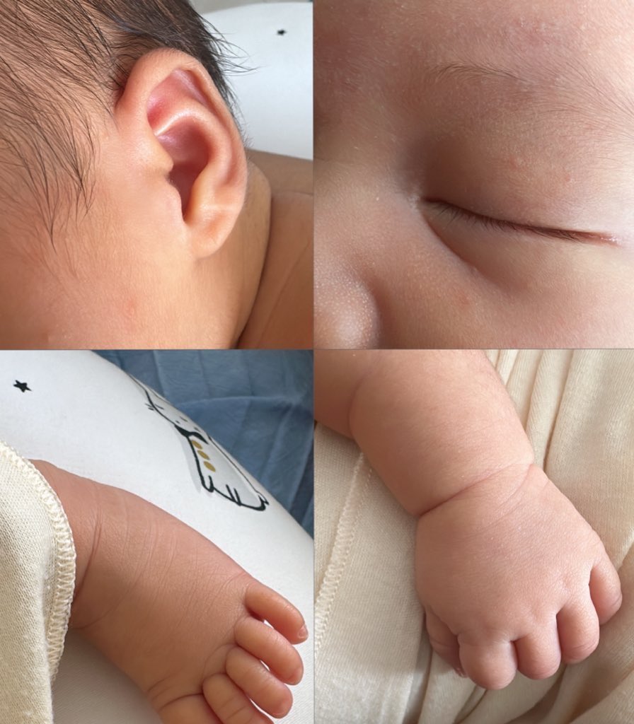 I look at you in detail Transfixed, mesmerized, For you are the miracle to behold One of exquisite beauty, flawless Intricate and soft 💕
Masyaallah tabarakallah, today you are 1 month old 🥰