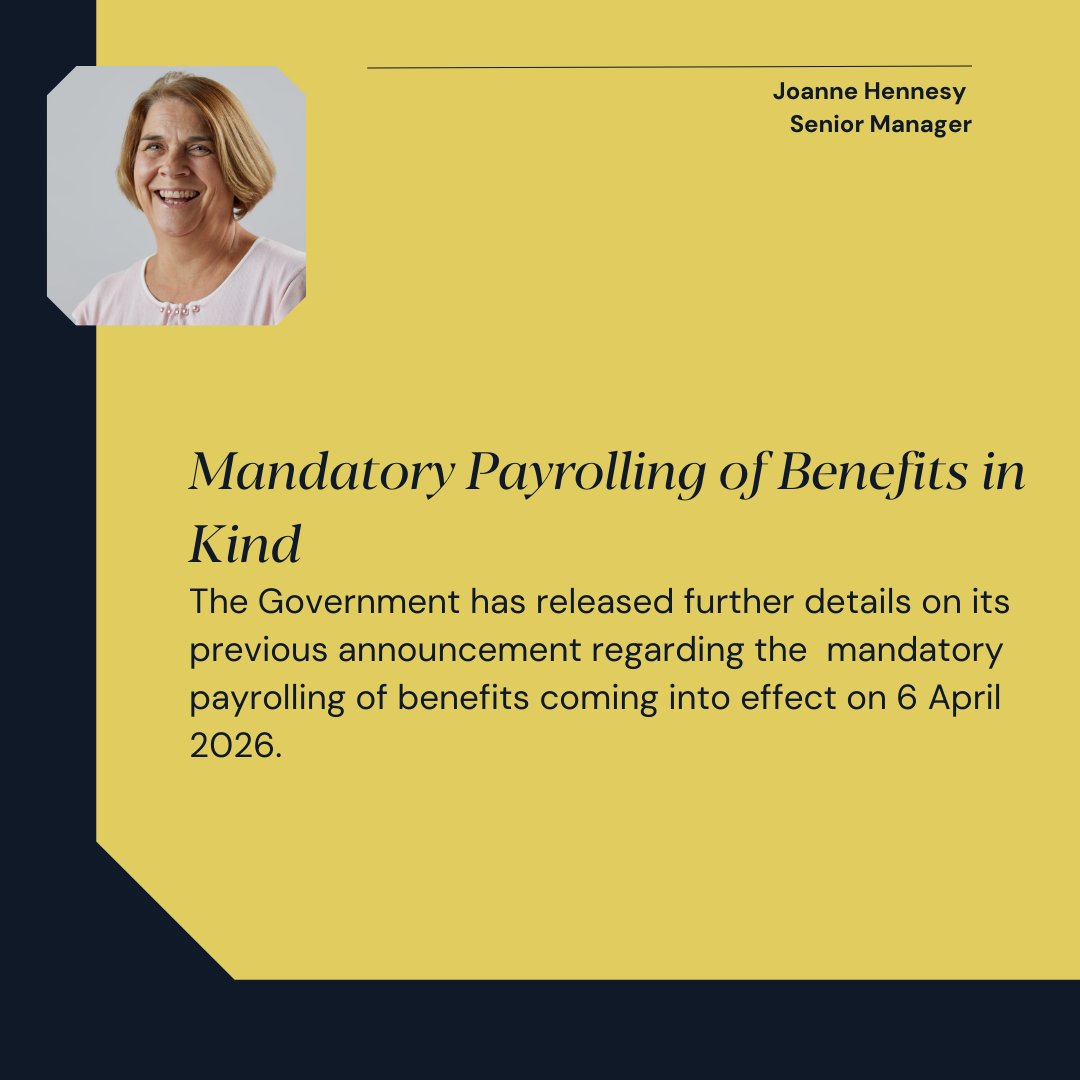 Still looking for clarity on mandatory payrolling of benefits in kind? Read our Employment Tax team's overview here: bit.ly/41eAbCN 👈