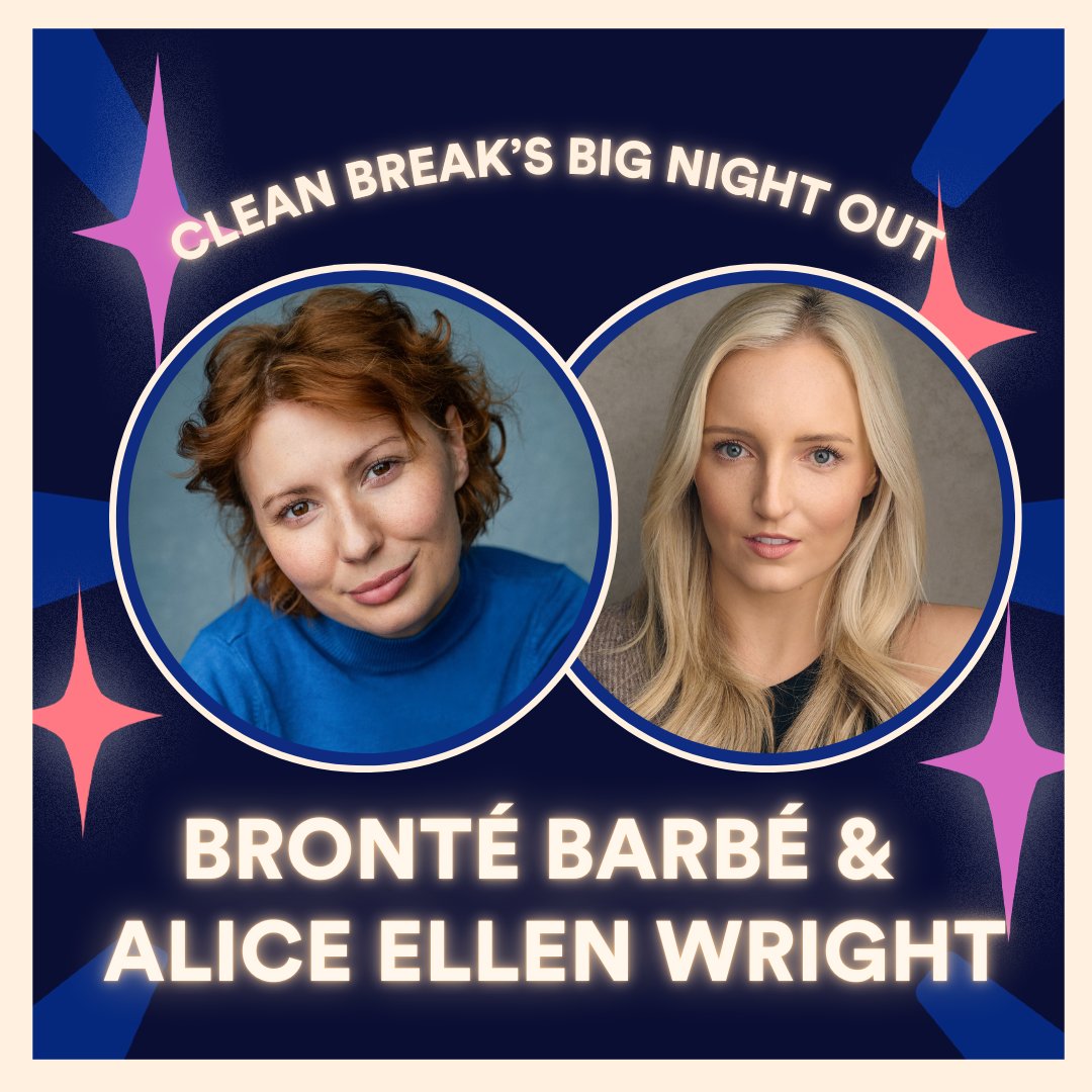 CleanBrk's tweet photo. One week until Clean Break's Big Night Out, and we have TWO exciting new acts for you! 🥳

West End Stars @BronteBarbieee and @alicewright will be joining us on stage, singing musical highlights and festive favourites.

Book your tickets: https://t.co/O9XwwtTNms https://t.co/bVJegWYMKo