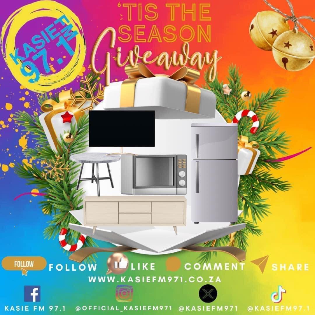 Follow &amp; Like our social media pages, Comment #FestiveEkasie &amp; Share this post.

The more you share, the more chances to win! Competition closes on the 13th of December 2024 &amp; winners will be announced from 16 - 20 December 2024!

For T's and C's visit kasiefm971.co.za/competitions/
