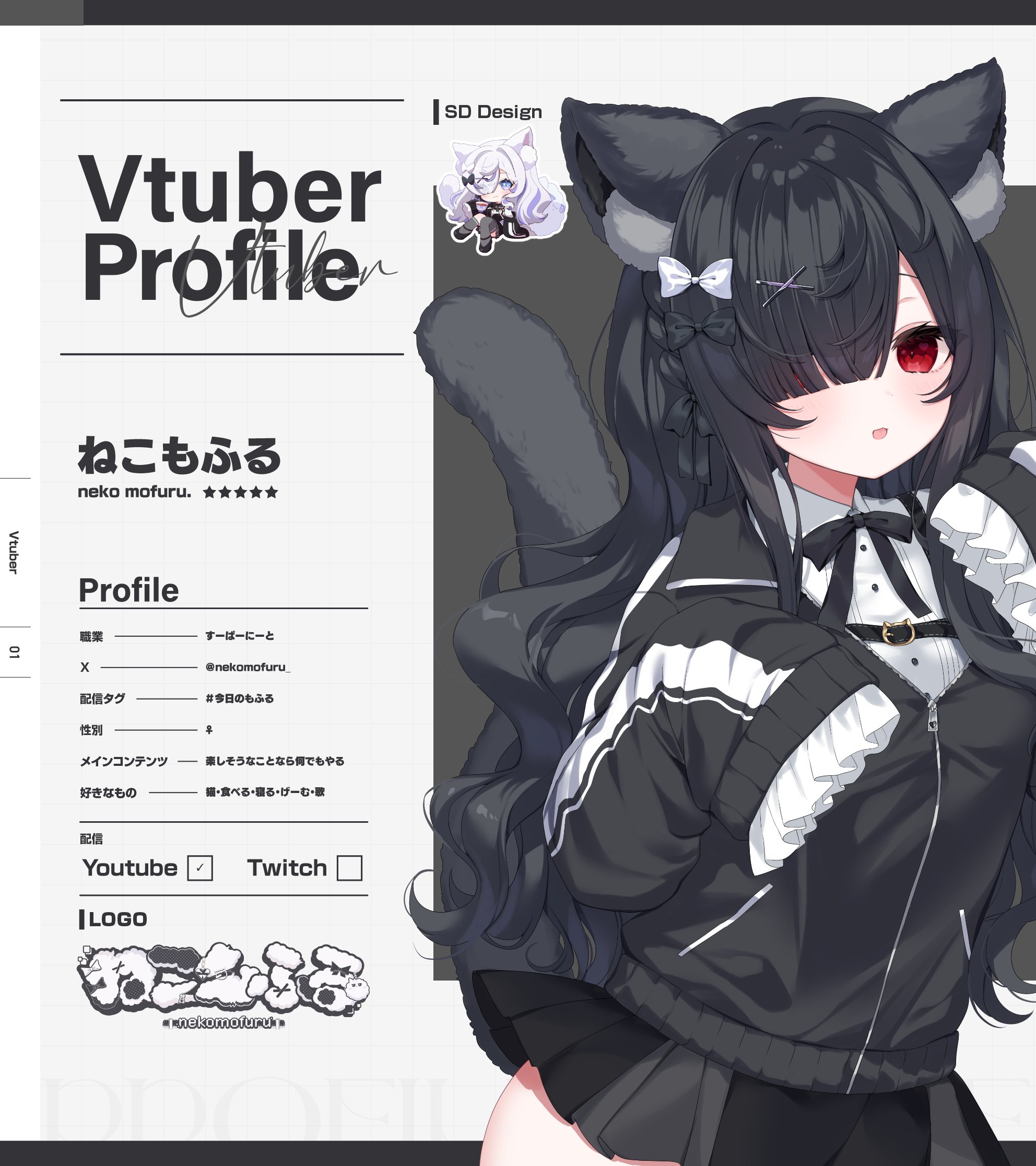Highlights by ねこもふる🩶📱個猫VTuber (@nekomofuru_) / X