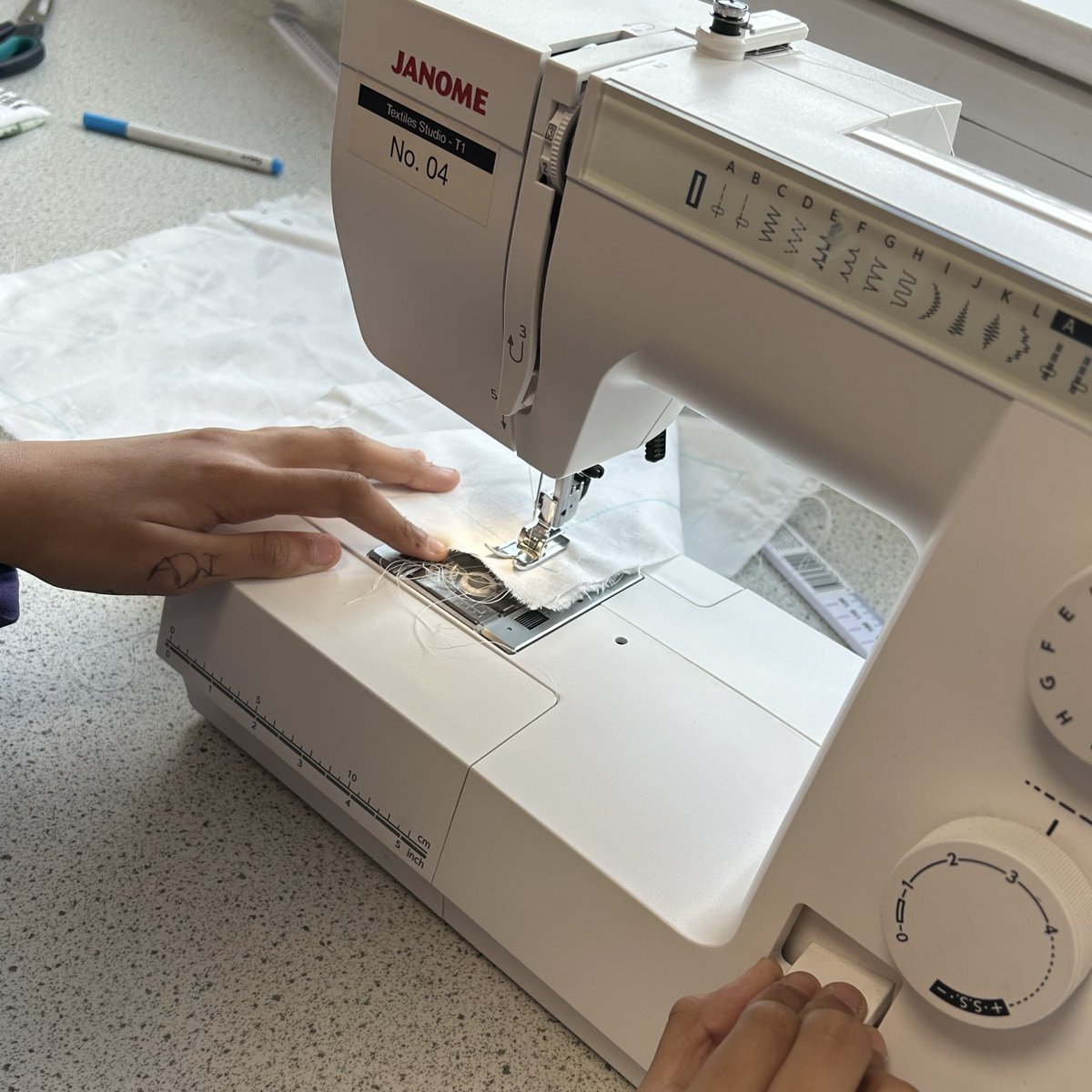 cdstechfaculty's tweet photo. Year 7 have been creating cushions in their textile projects.  These involve many skills including design, using the sewing machine, creating block prints, tie-dye and fabric pens. https://t.co/Pf4zFfI32J