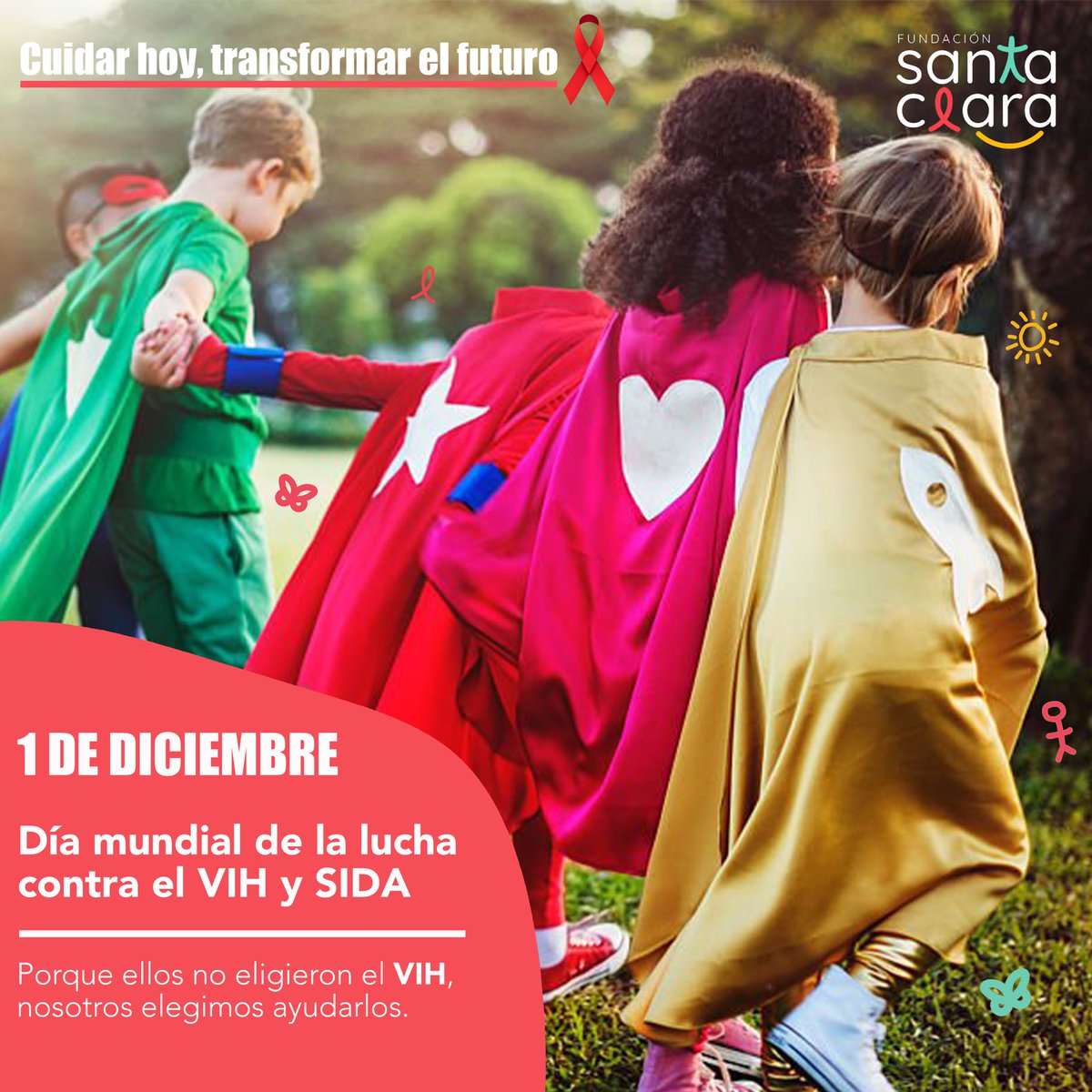 Hoy, 1 de diciembre, conmemoramos el Día Mundial de la Lucha contra el VIH/SIDA. 🌍❤️
En este día, recordamos la importancia de crear un mundo más inclusivo, lleno de amor y oportunidades para quienes viven con VIH, especialmente los más pequeños. #diadelvih #VIHSIDA #chile