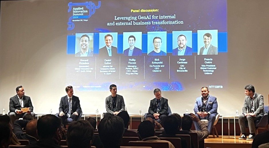 nttdata_inc's tweet image. The Applied Innovation summit happened on #DayTwo of the NTT R&amp;amp;D Tour 2024, featured a dynamic fireside chat and panel discussion on our cutting-edge innovations, foresight, and the transformative power of #GenAI. 

#NTTDATAAPAC #NTTRDForum2024
