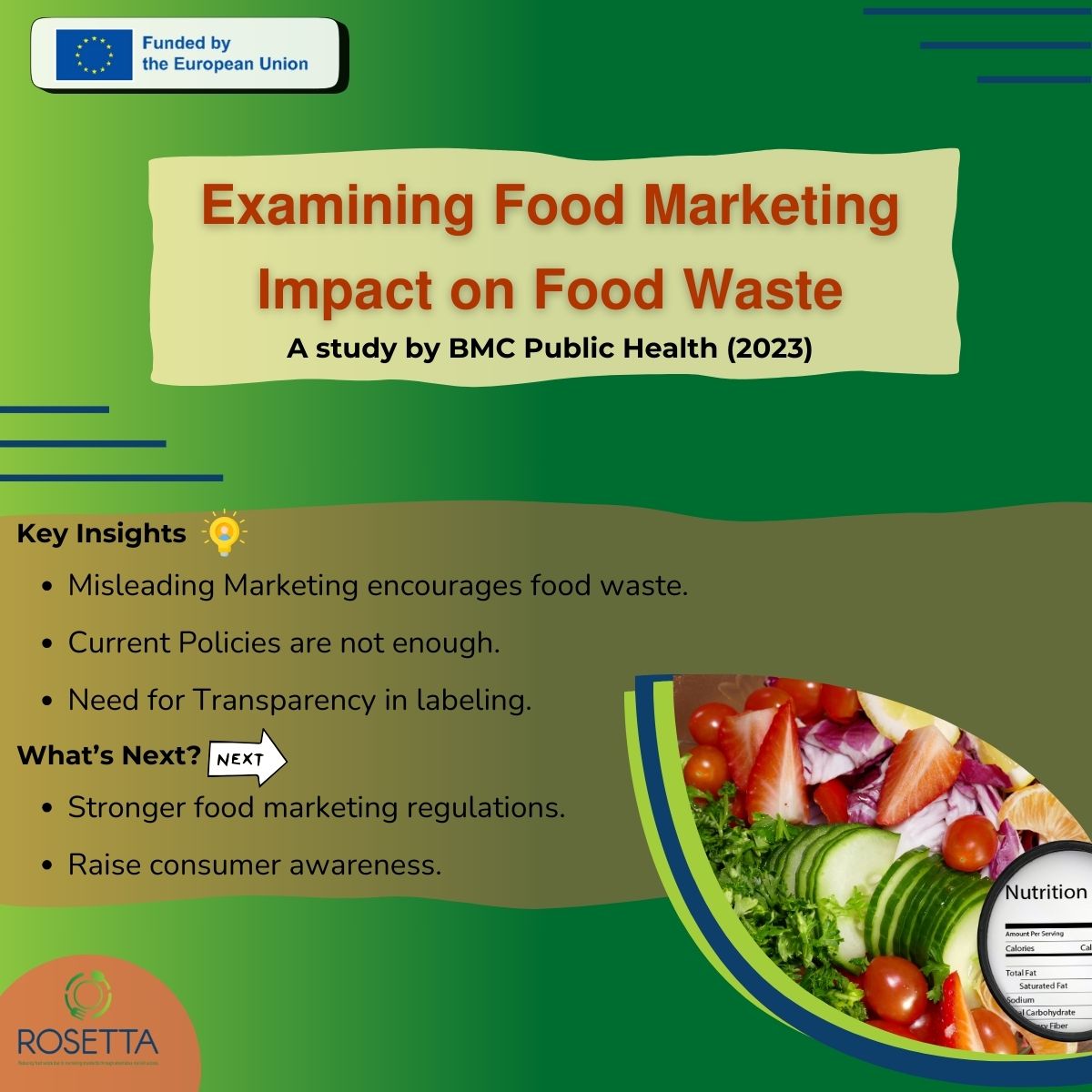 🚨News from the Sector:  𝗘𝘅𝗮𝗺𝗶𝗻𝗶𝗻𝗴 𝘁𝗵𝗲 𝗜𝗺𝗽𝗮𝗰𝘁 𝗼𝗳 𝗙𝗼𝗼𝗱 𝗠𝗮𝗿𝗸𝗲𝘁𝗶𝗻𝗴  𝗼𝗻 𝗙𝗼𝗼𝗱 𝗪𝗮𝘀𝘁𝗲 - 𝗔 𝗕𝗠𝗖 𝗦𝘁𝘂𝗱𝘆

🔗 Read the full article here: rosetta-project.eu/examining-the-…

#foodwaste #marketingstandards #valuechain #sustainability #consumerbehaviour