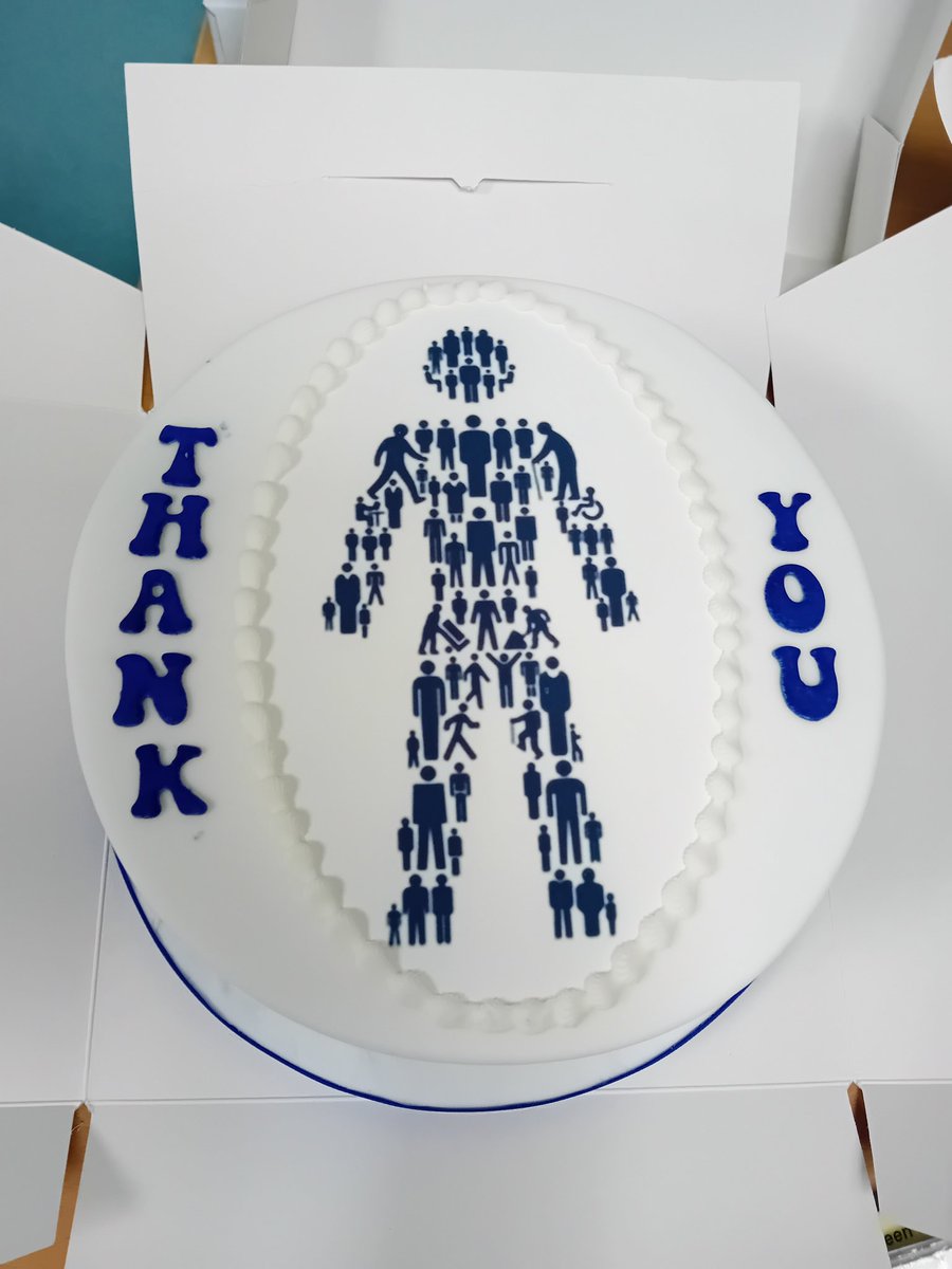 We wanted to share a picture of a lovely cake we received this morning from one of our trial patients 😊 ❤️