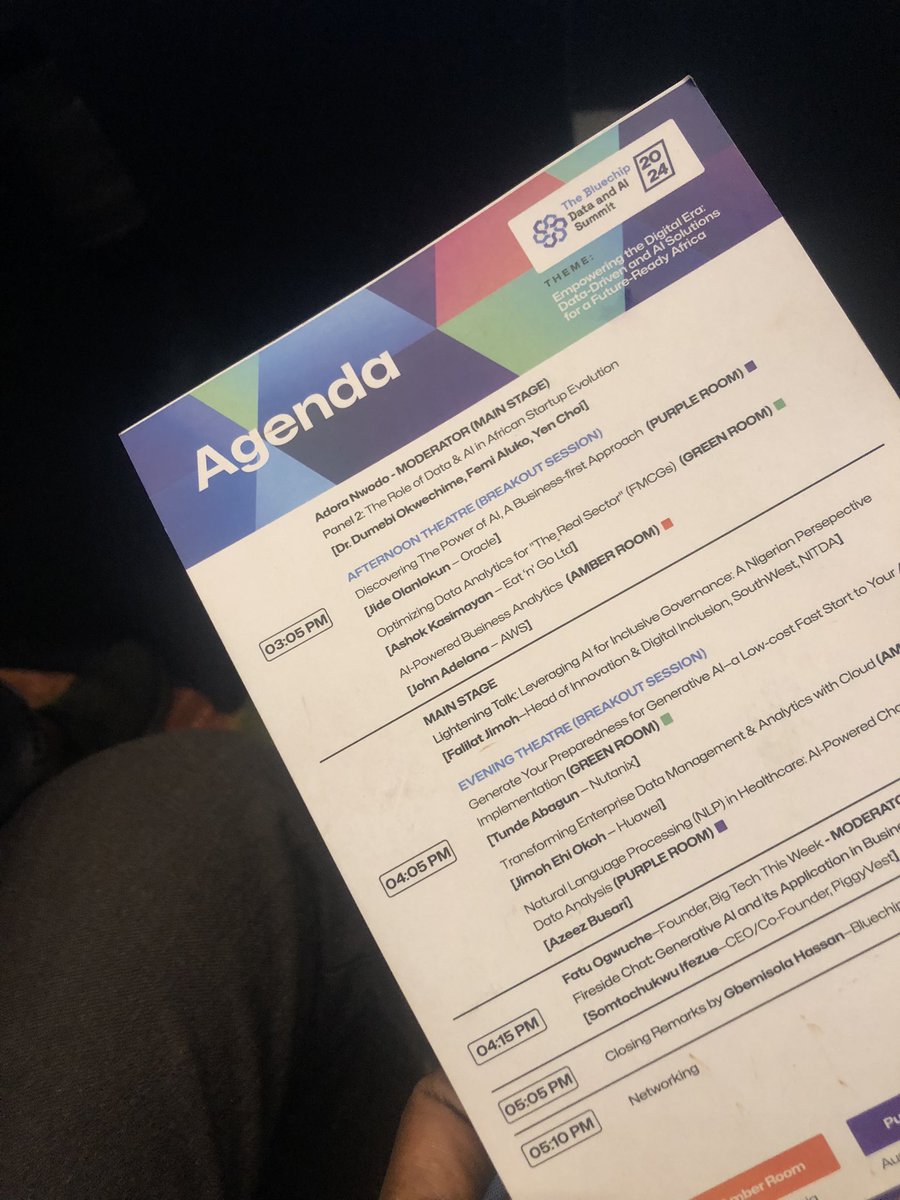 iamfemmiibck's tweet image. In the midst of techies 

#DataAISummit2024 #BluechipTech #Innovation #FutureOfAI #empoweringthedigitalera