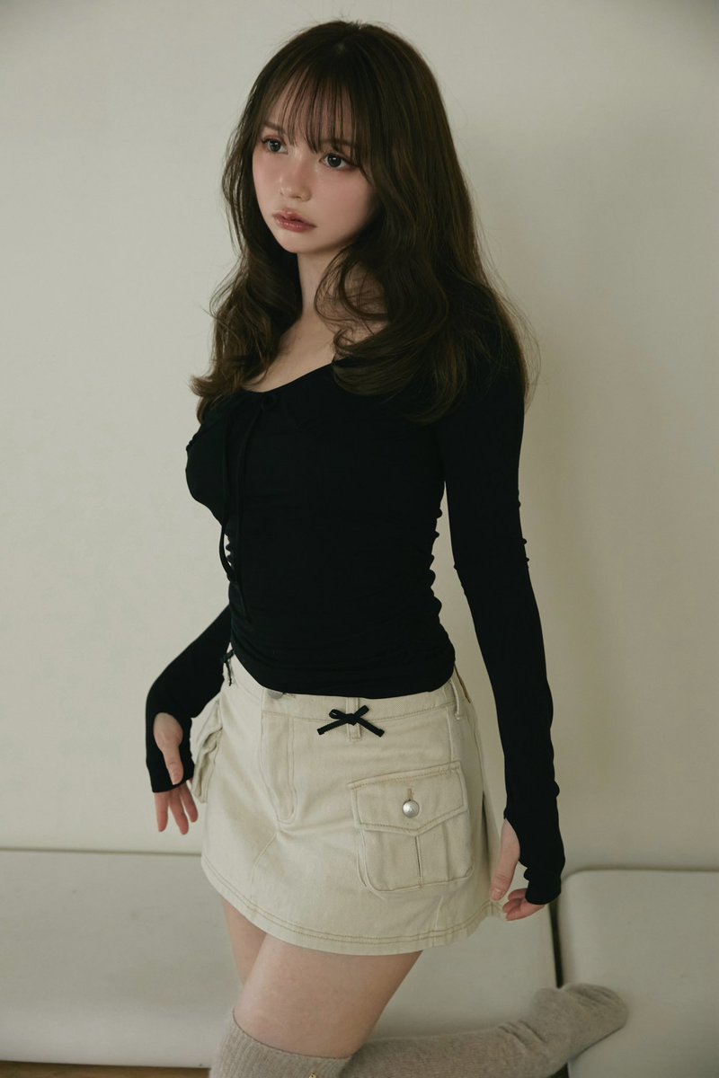 ANDMARY　ボビーガールズトップス　黒瀧まりあ ブラック andmary アンドマリー kitty knit tops 黒瀧まりあ - メルカリ