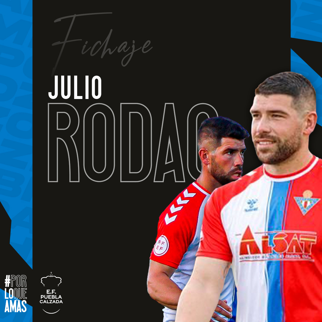 ☑️ #Oficial: 🆕 #𝗙𝗜𝗖𝗛𝗔𝗝𝗘
🤝 <a href="/juliorodao/">Julio Rodao Pérez</a> vuelve a la #EFP. Llega a nuestro club desde el <a href="/CDDonBenito_/">CD Don Benito</a>, equipo con el que ascendió la pasada campaña a #2ªRFEF.

'𝐋𝐚 𝐥𝐨𝐜𝐨𝐦𝐨𝐭𝐨𝐫𝐚 𝐥𝐨𝐛𝐨𝐧𝐞𝐫𝐚' 🚂🔝

🫶 #PorLoQueAmas
💪 #VMP | #EFP ‘A’ 🔵⚪️