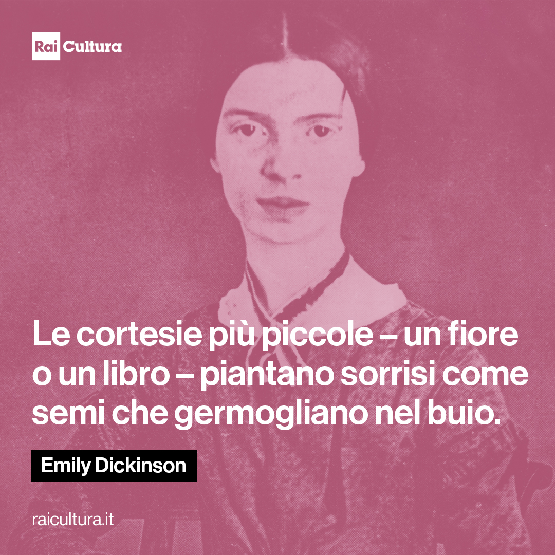 "Le cortesie più piccole – un fiore o un libro – piantano sorrisi come semi che germogliano nel buio."
Il #10dicembre 1830 nasceva Emily Dickinson.
