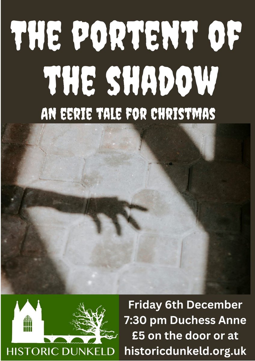 HistoricDunkeld's tweet photo. This Friday at 7:30pm come and listen to Euphemia Ramsay tell a haunting supernatural tale in the spirit of Victorian winter tradition.

Tickets available via eventbrite or on the door, don't miss out! 

Performed by Lindsey Gibb, Storyteller

https://t.co/ggp00aVwzh https://t.co/NMuvz3zLlQ